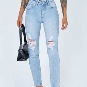 Zaneta Ripped Skinny Jeans- Princess Polly